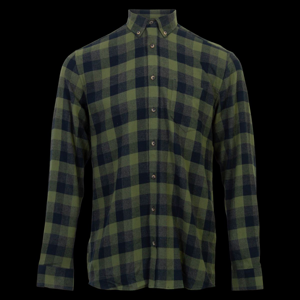 Vito Farmer Herre Skjorte - Army Green mix - 2XL-45/46