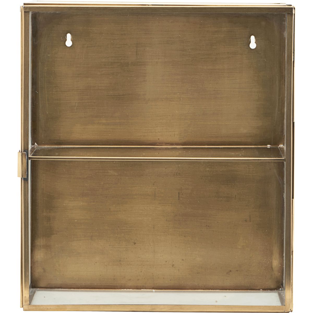 Vitrineskab, HDGlass, Messing - Brass / Brass , Shelf: Glass / l: 35 cm, w: 15 cm, h: 40 cm