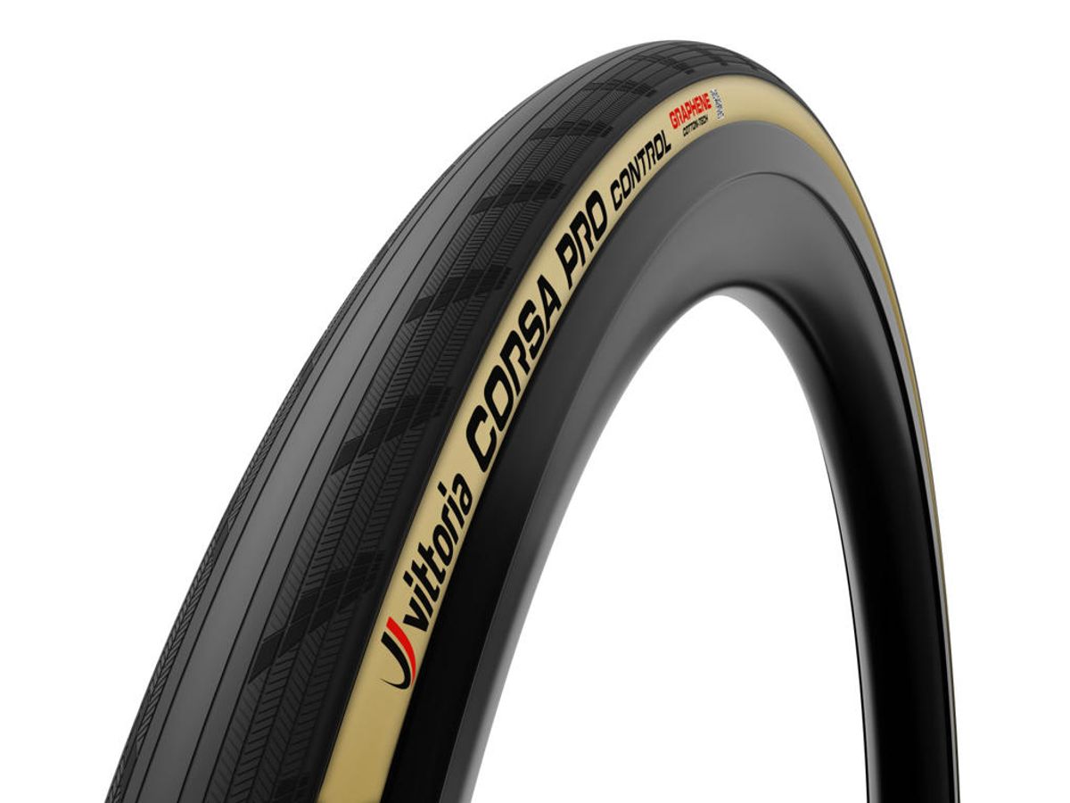 Vittoria Corsa Pro Control - Road foldedæk tubeless - 700x26c (26-622) - Sort/Brun