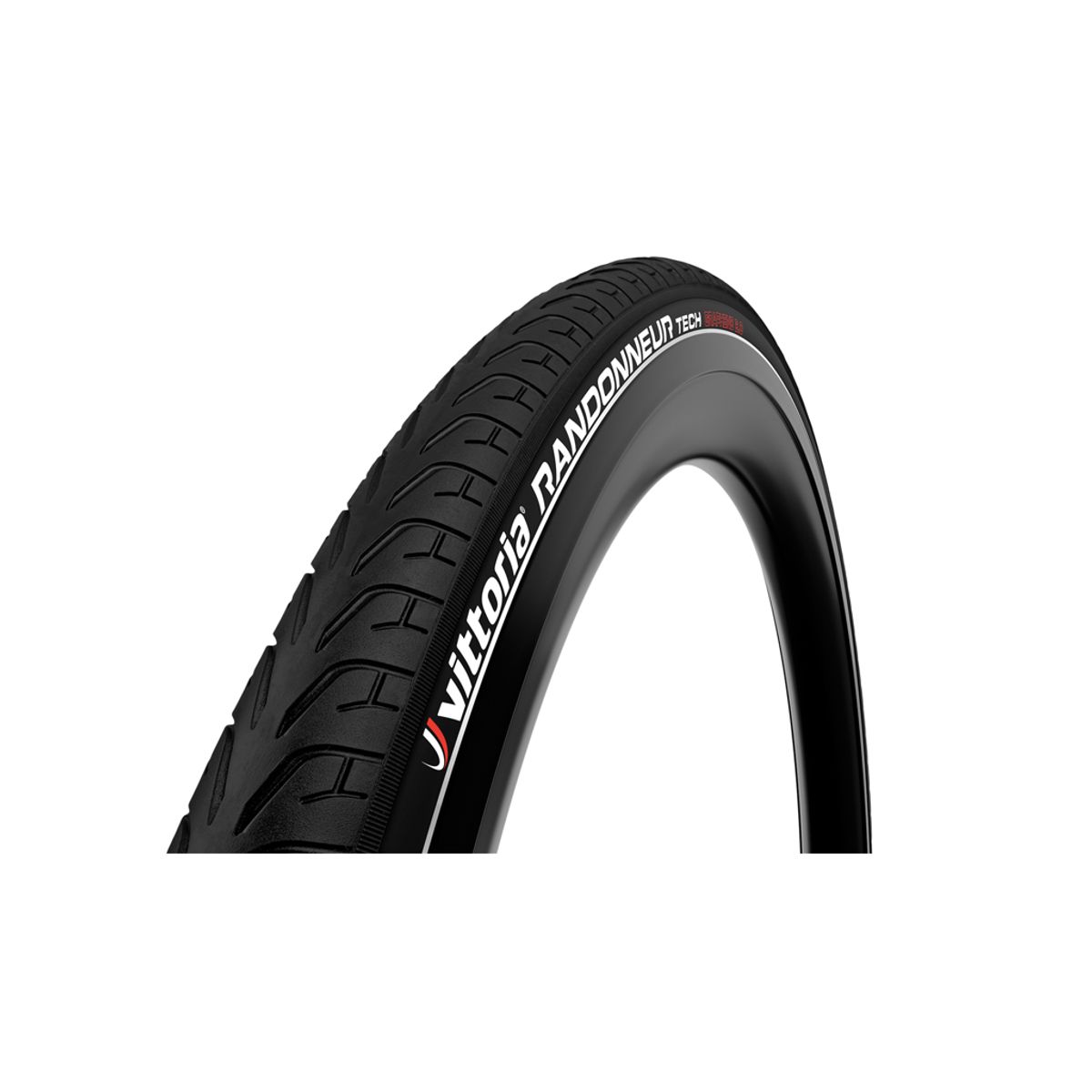 Vittoria Randonneur Tech - Double Shield Graphene 2 - Tråddæk - 700x40c - Sort refleks