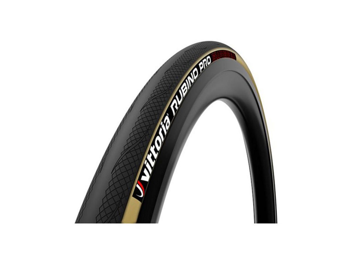 Vittoria Rubino Pro G2 - Road foldedæk - 700x25c (25-622) - Sort/Brun