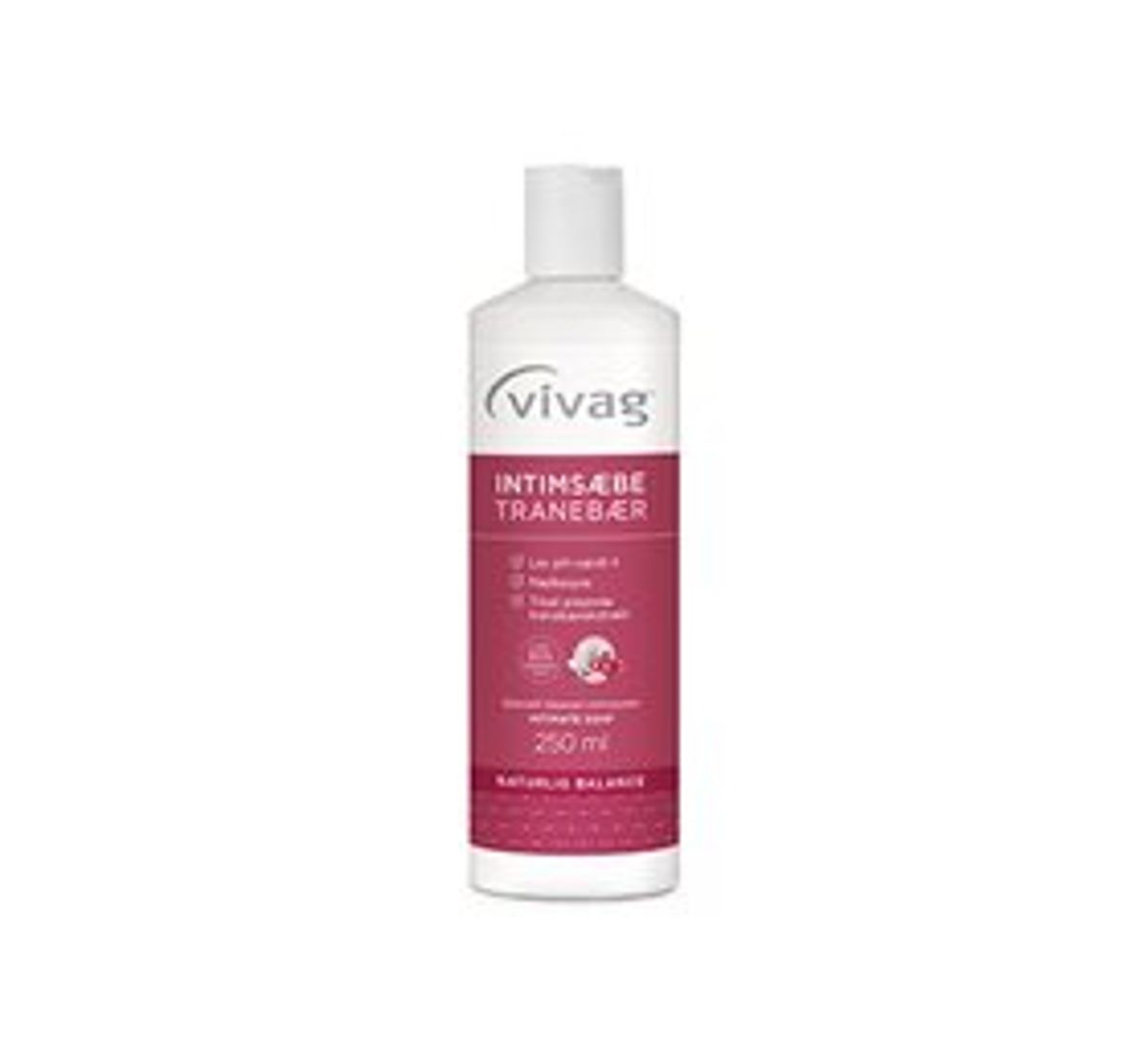 Vivag Intimsæbe Tranebær 250 ml.