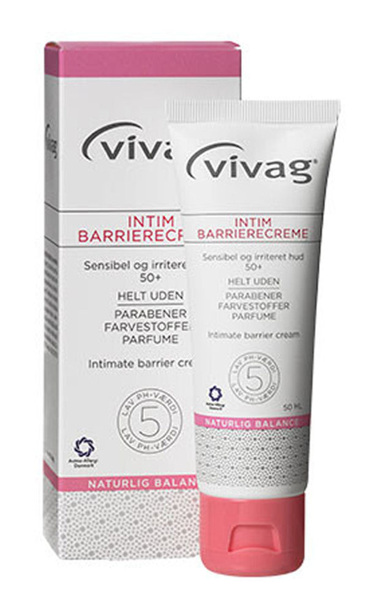 Vivag naturlig balance intim barrierecreme 50ml