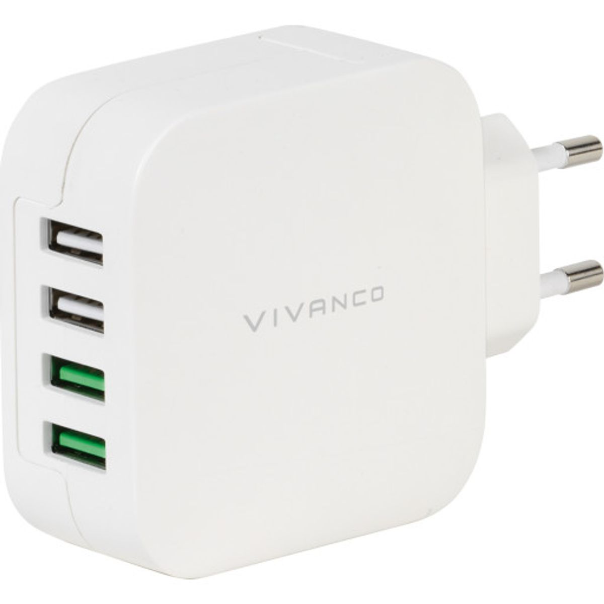 Vivanco opladerstik til 4 stk. USB-A med Smart IC, 24W