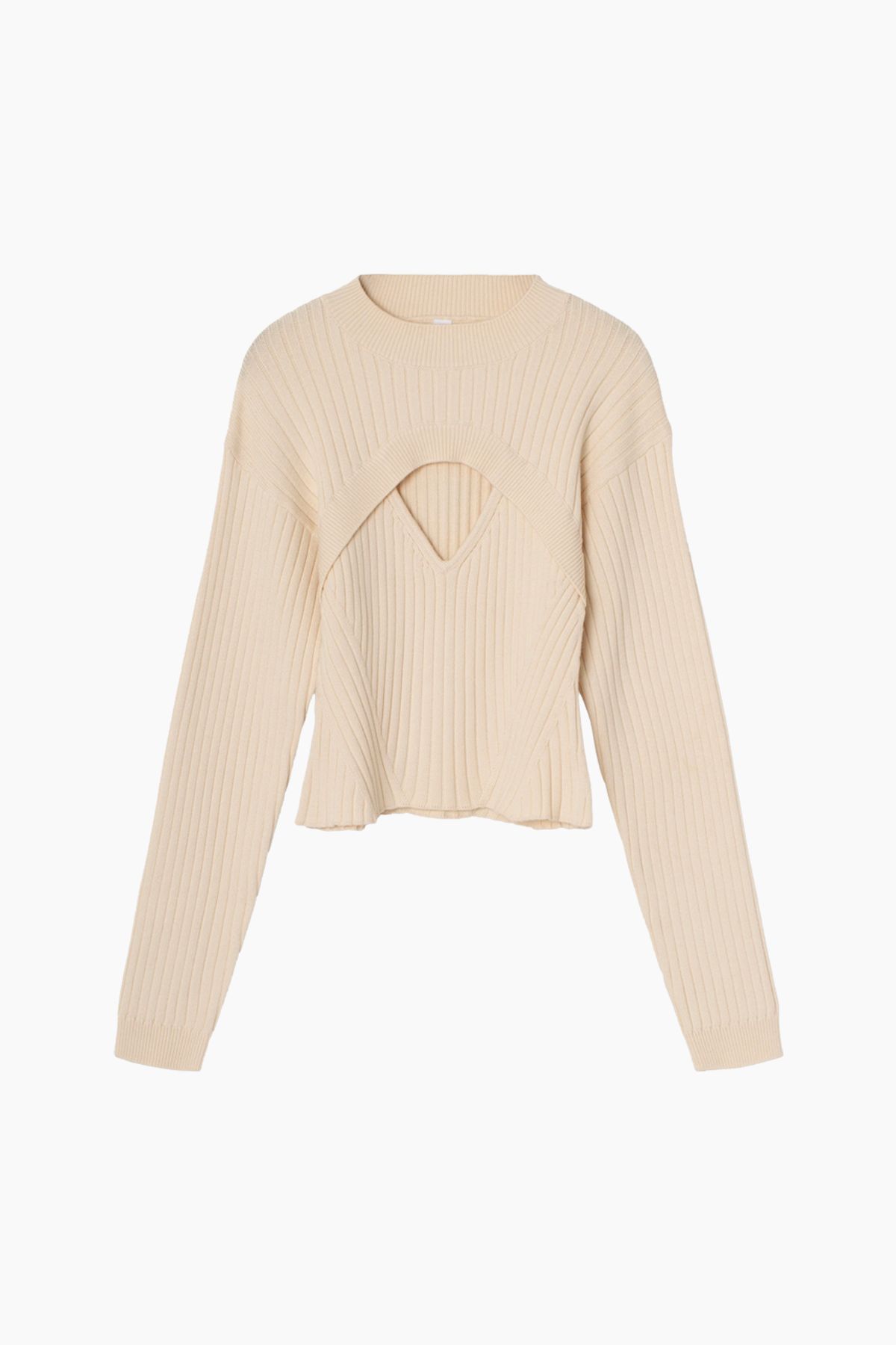 VivianRS Knit Blouse - Creme - Résumé - Creme L