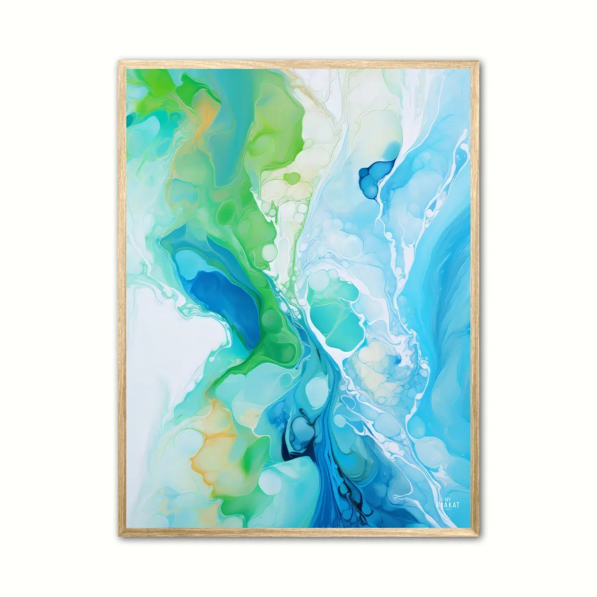 Vivid Serenity - Abstrakt plakat 50 x 70 cm (B2)