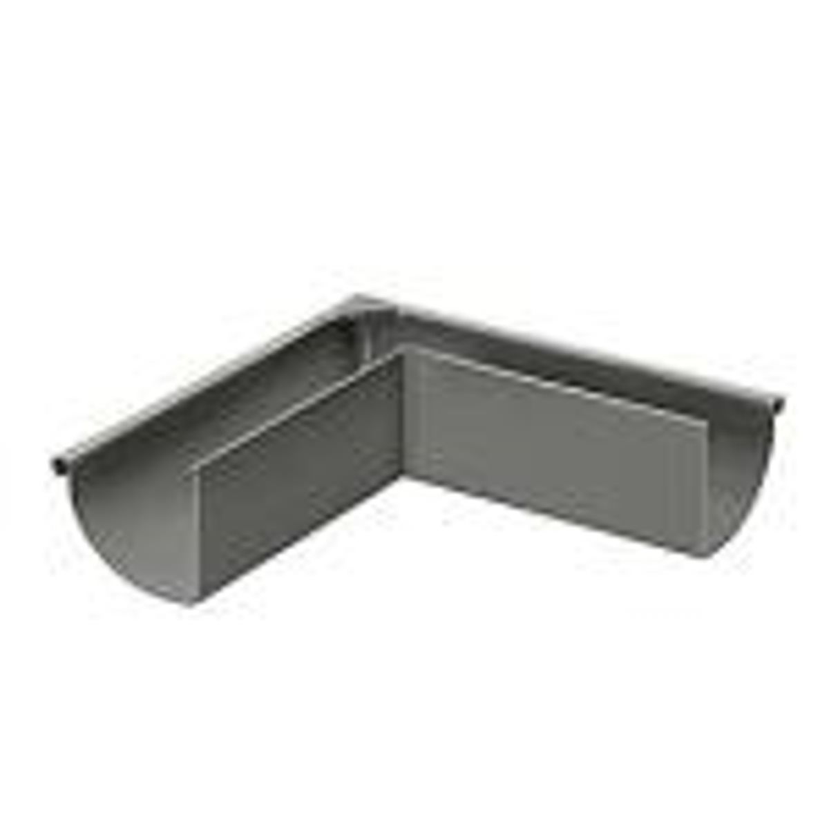 VM Zinc Udv. gering 12" - 0,8x333 mm. 1/4-rund. 90 °. QUARTZ-ZINC - Tages ikke retur