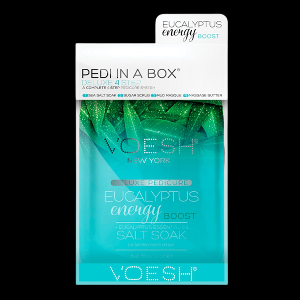 VOESH Pedi In A Box Deluxe 4 Step Pedicure Eucalyptus (1 stk)