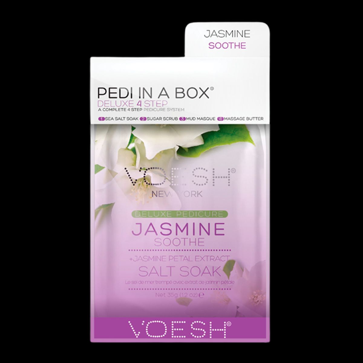 VOESH Pedi In A Box Deluxe 4 Step Pedicure Jasmine Soothe (1 stk)