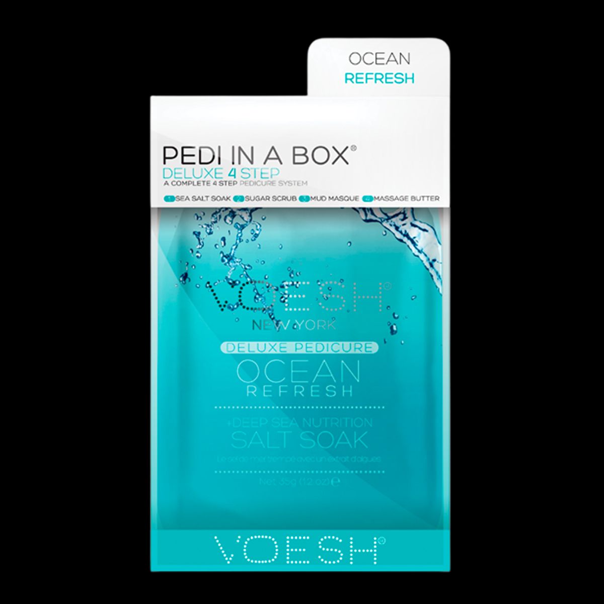 VOESH Pedi In A Box Deluxe 4 Step Pedicure Ocean Refresh (1 stk)