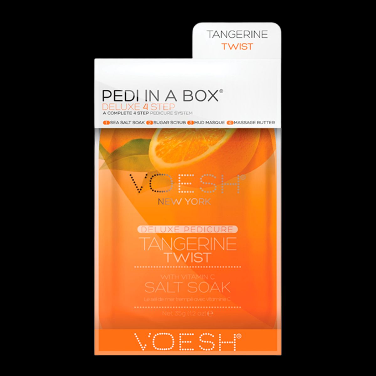 VOESH Pedi In A Box Deluxe 4 Step Pedicure Tangerine Twist (1 stk)