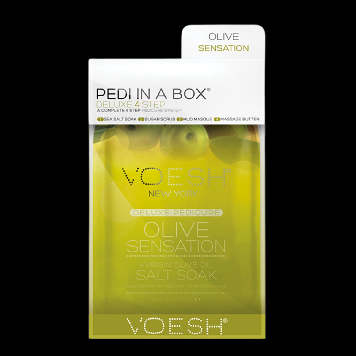 VOESH Pedi In A Box Deluxe 4 Step Pedicure Virgin Olive Oil Sensation (1 stk)