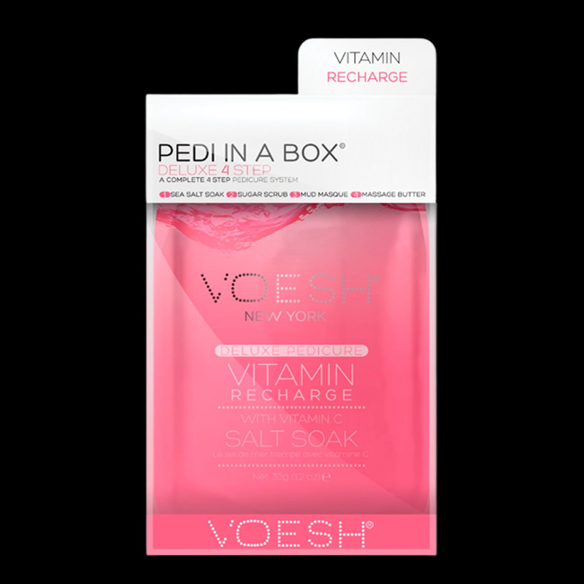 VOESH Pedi In A Box Deluxe 4 Step Pedicure Vitamin Recharge (1 stk)