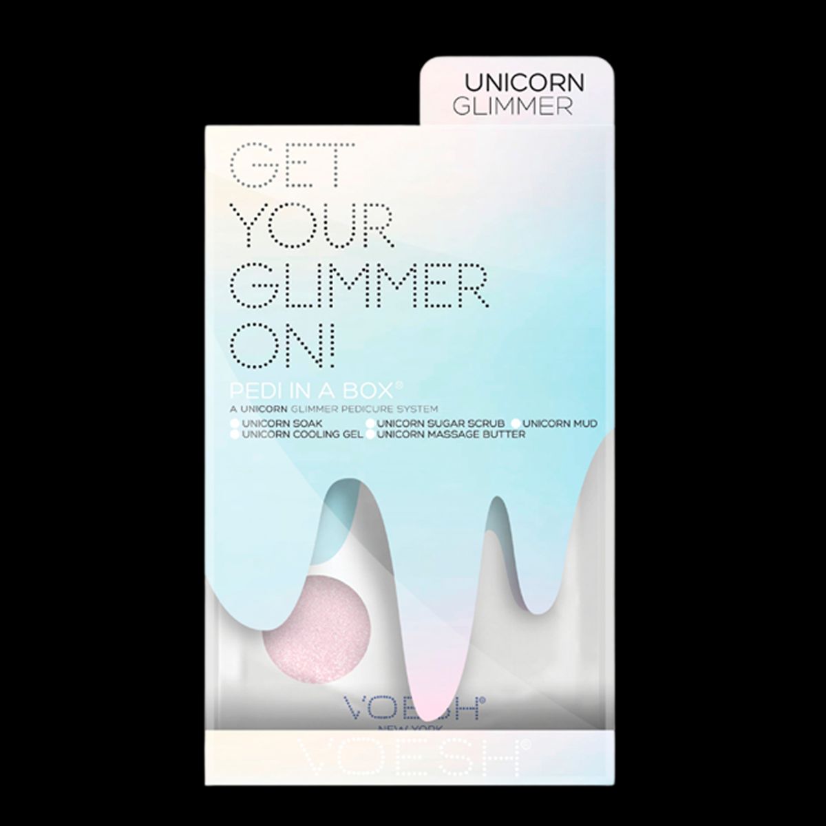 VOESH Pedi In A Box Deluxe 5 Step Pedicure Unicorn Glimmer (1 stk)