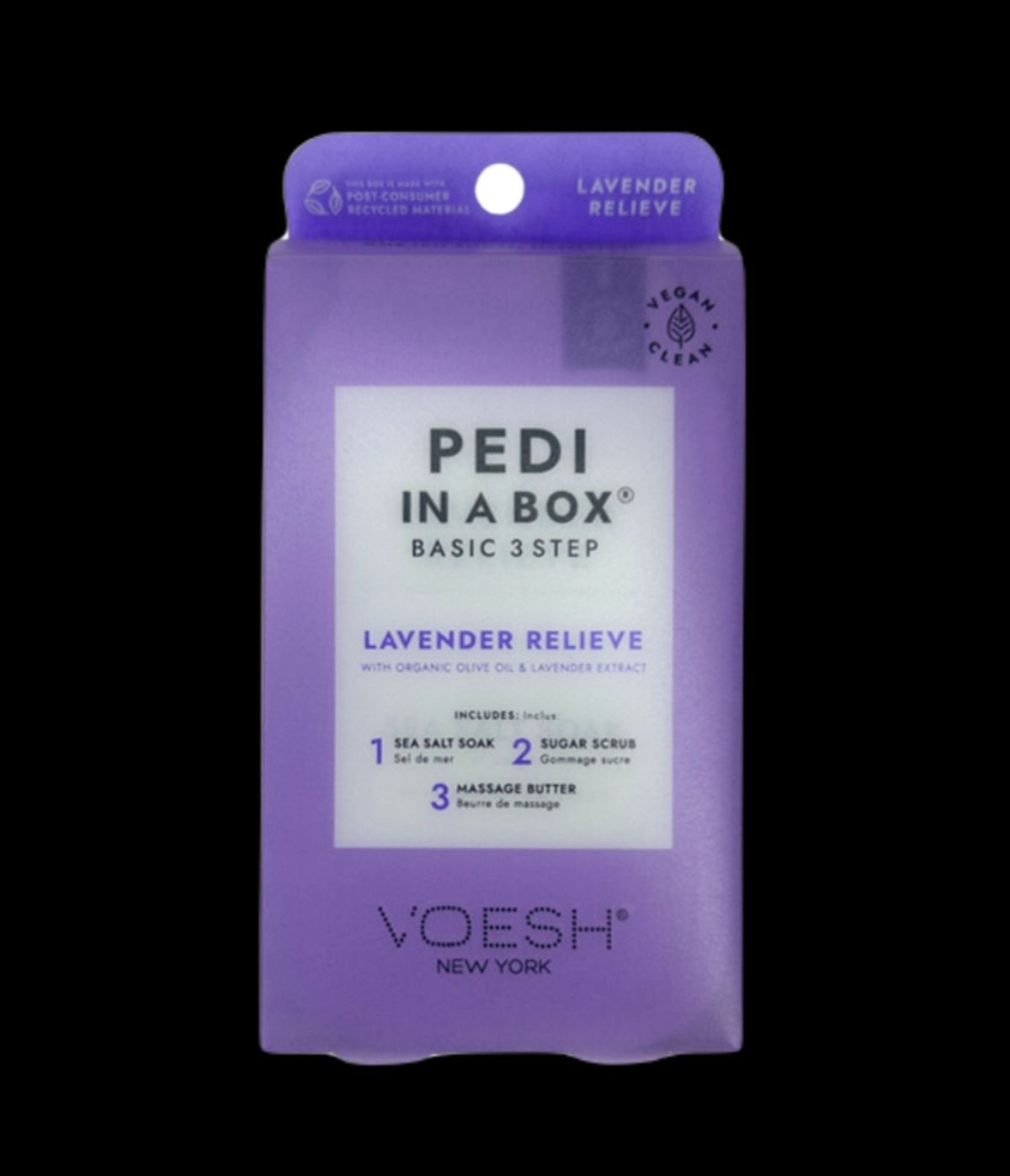 Voesh Pedi in a Box, Lavender Relieve