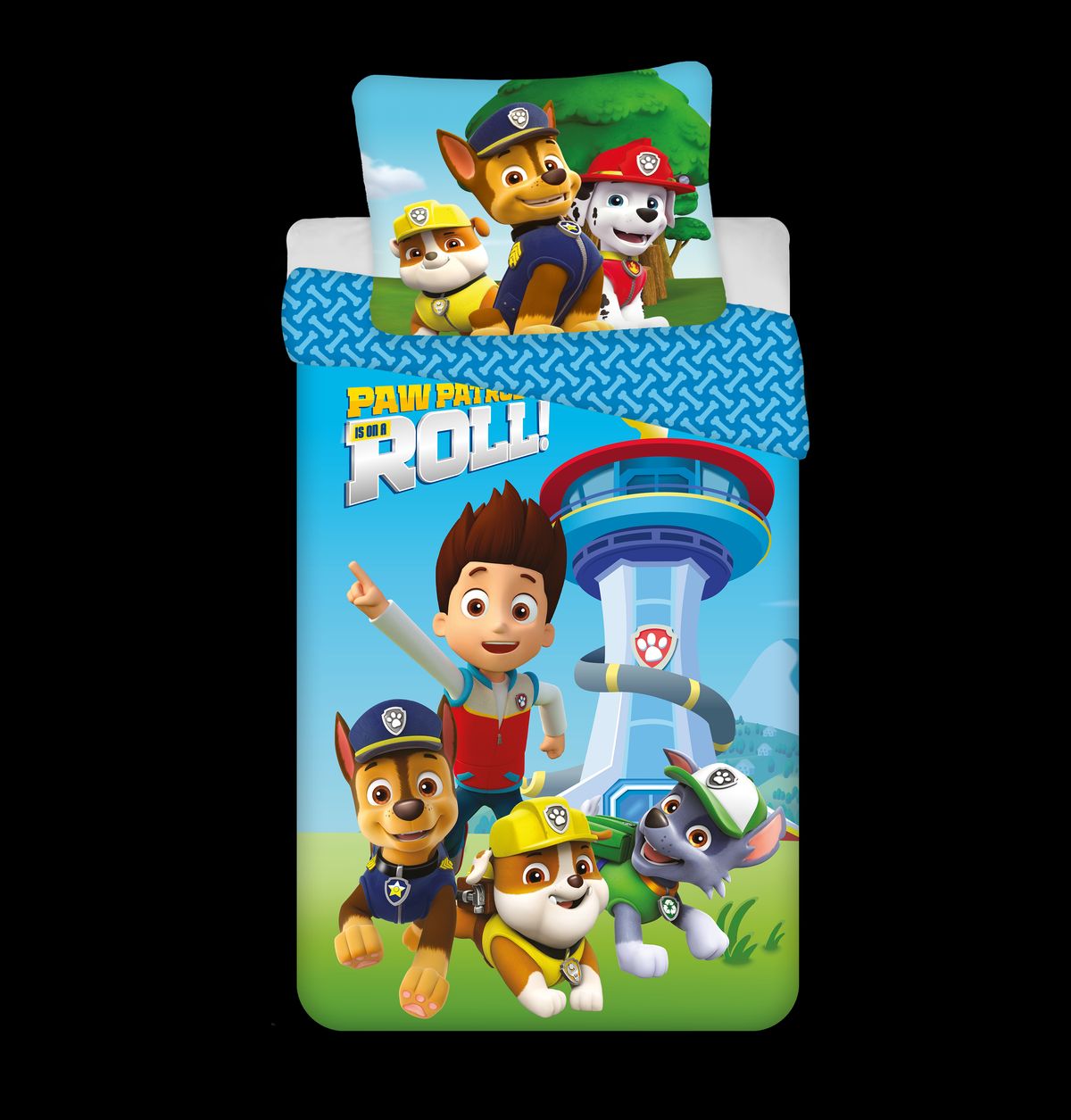 Voksen Størrelse Sengetøj Med Paw Patrol - Voksen Sengesæt - Legekammeraten.dk