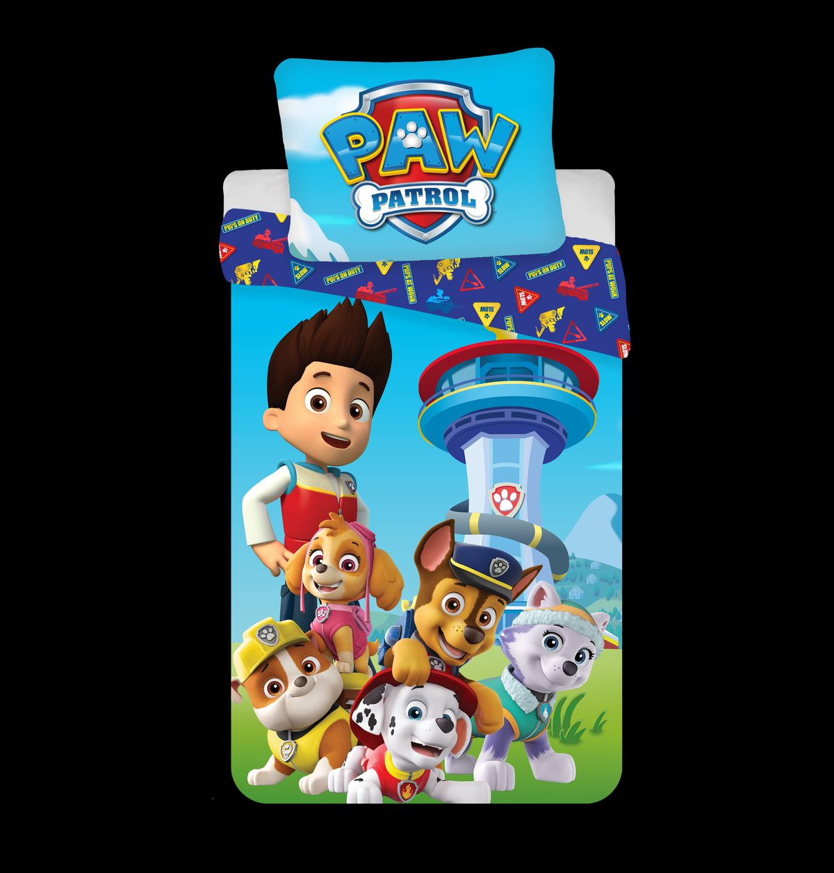 Voksen Størrelse Sengetøj Med Paw Patrol - Voksen Sengesæt - Legekammeraten.dk