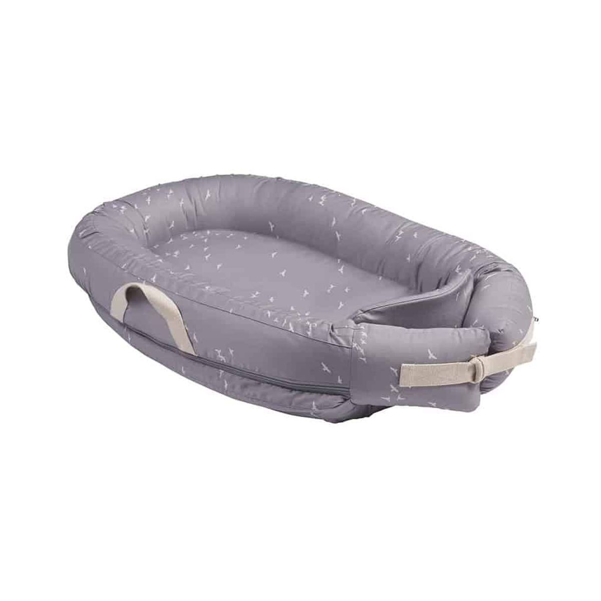 Voksi Babynest Premium Stone Grey Flying