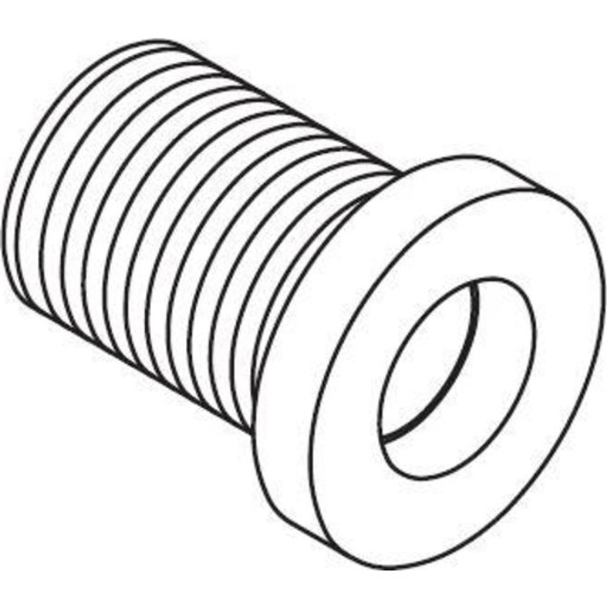 Vola Kobling til udløbstud + 10 mm, rustfrit stål