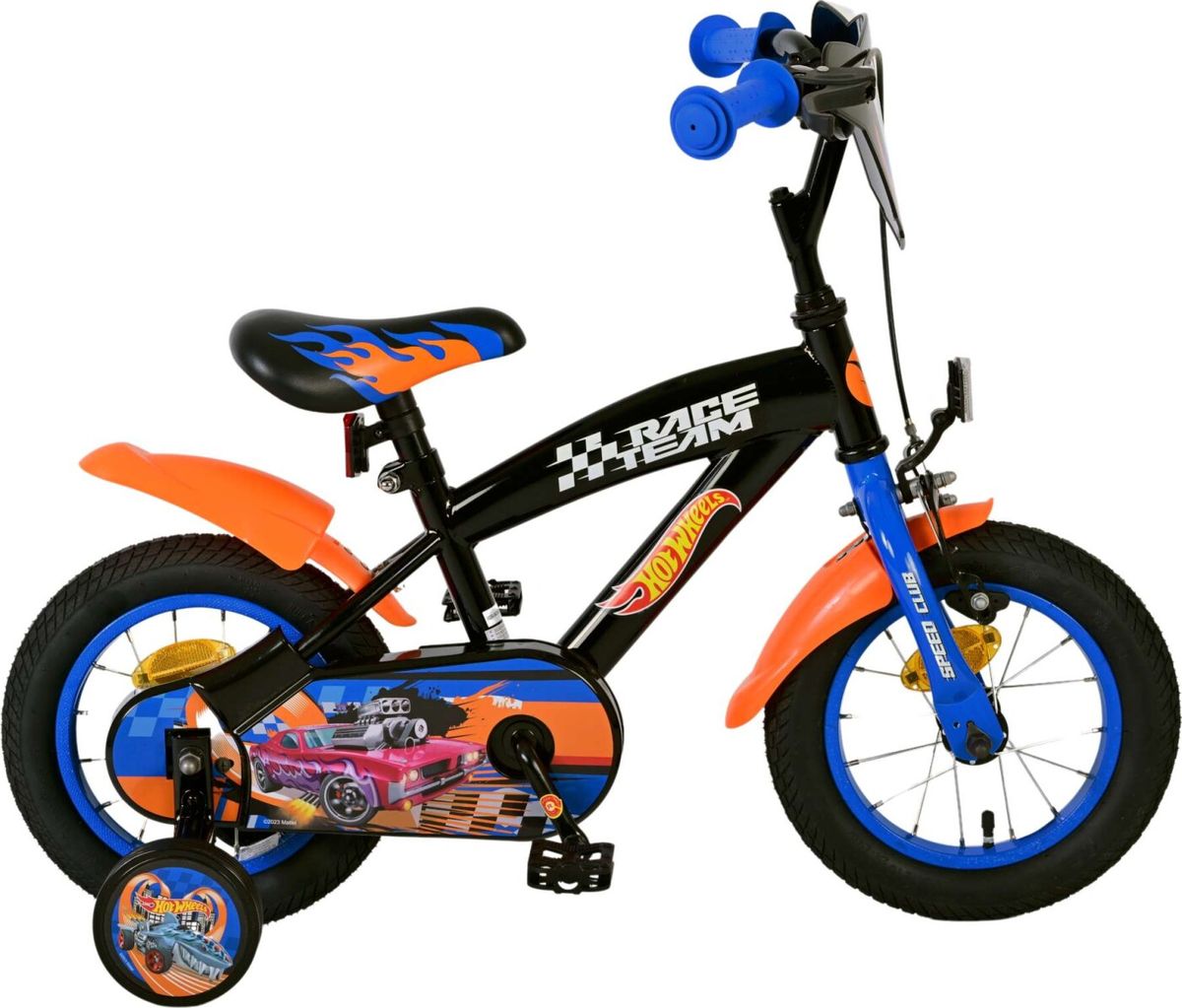 Volare - Børnecykel Med Støttehjul - 12'' Tommer - Hot Wheels