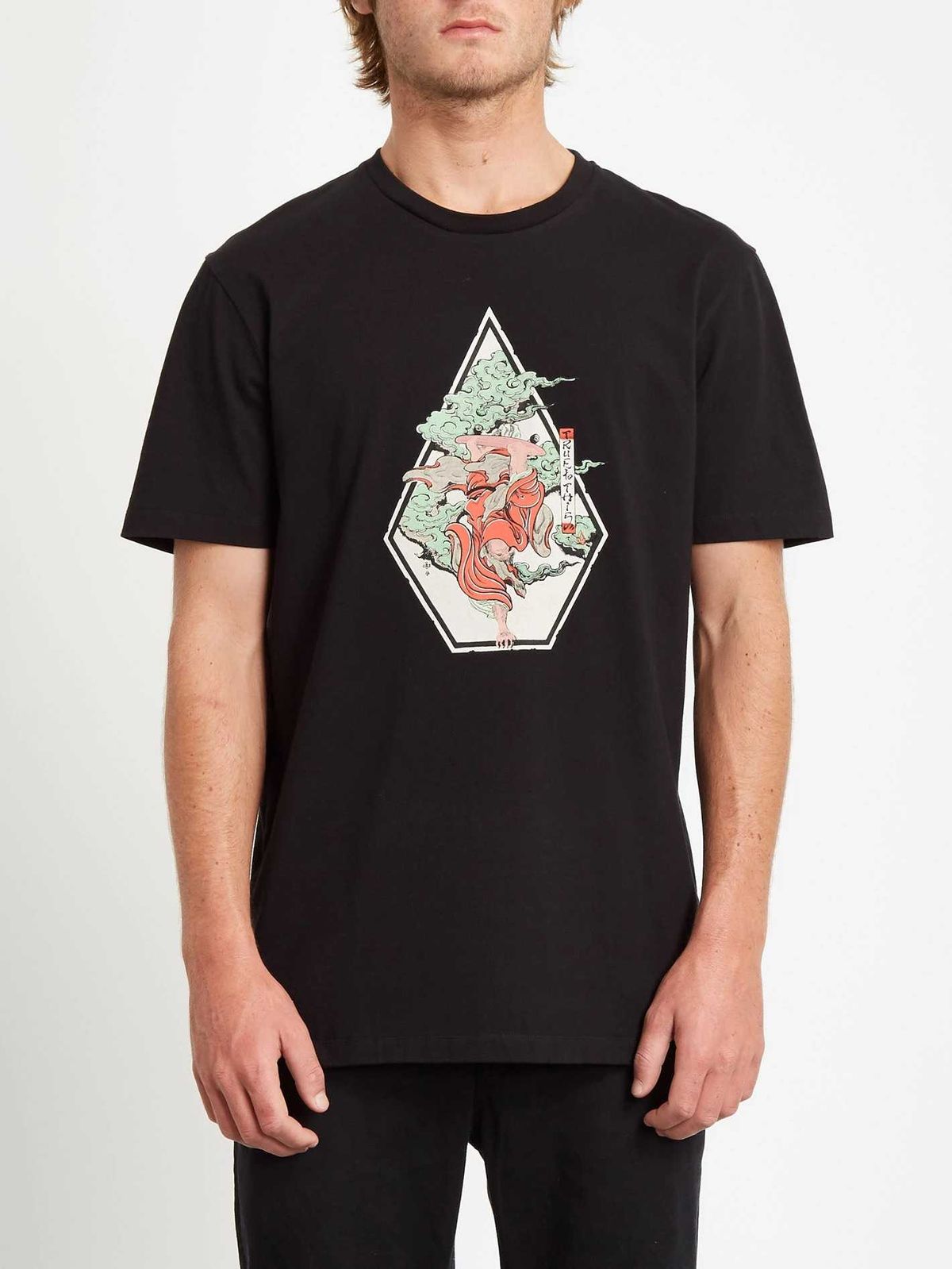 Volcom Nozaka Skate T-Shirt Sort