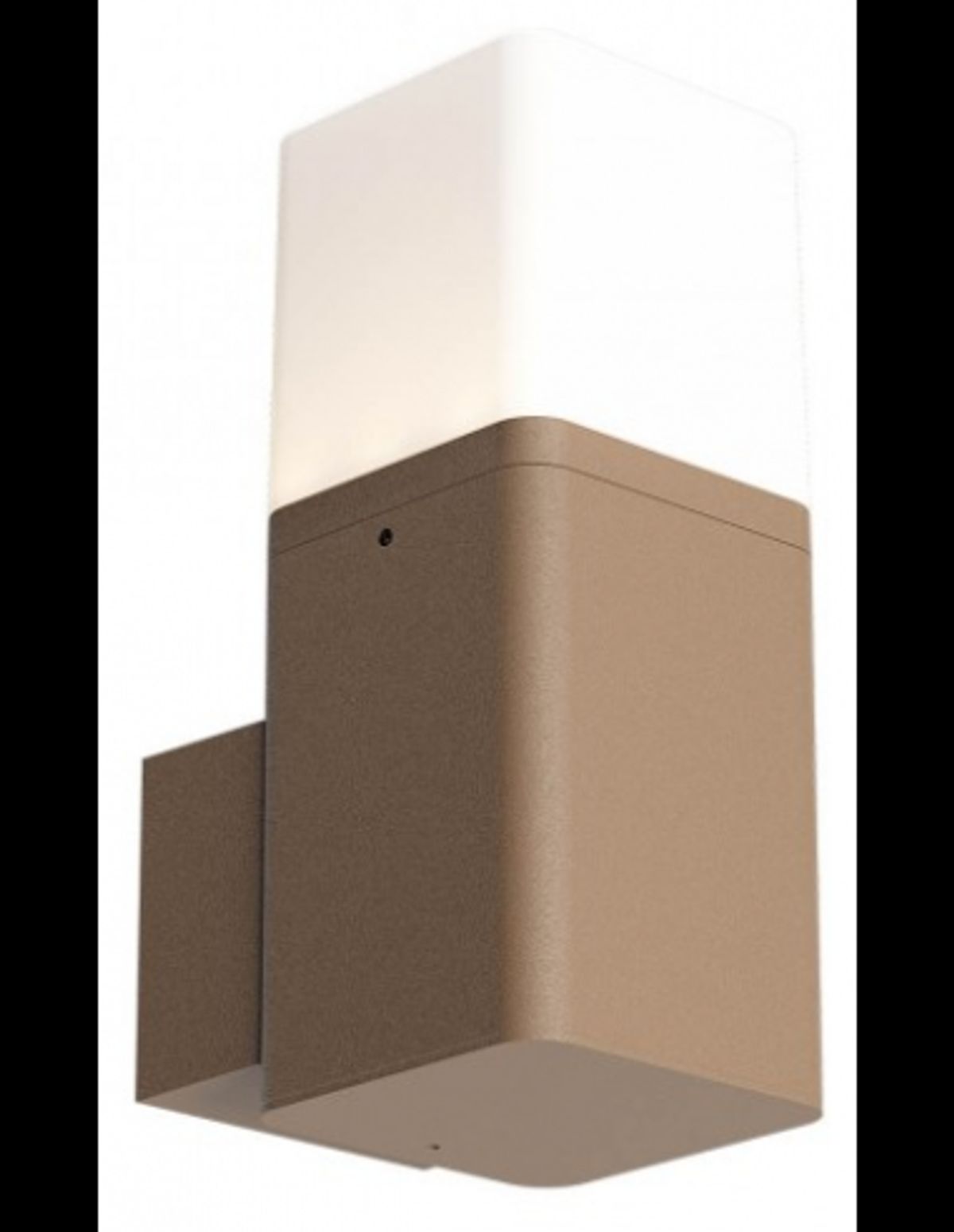 VOLT Væglampe i aluminium og polycarbonat H20 cm 1 x 13W SMD LED - Mat corten