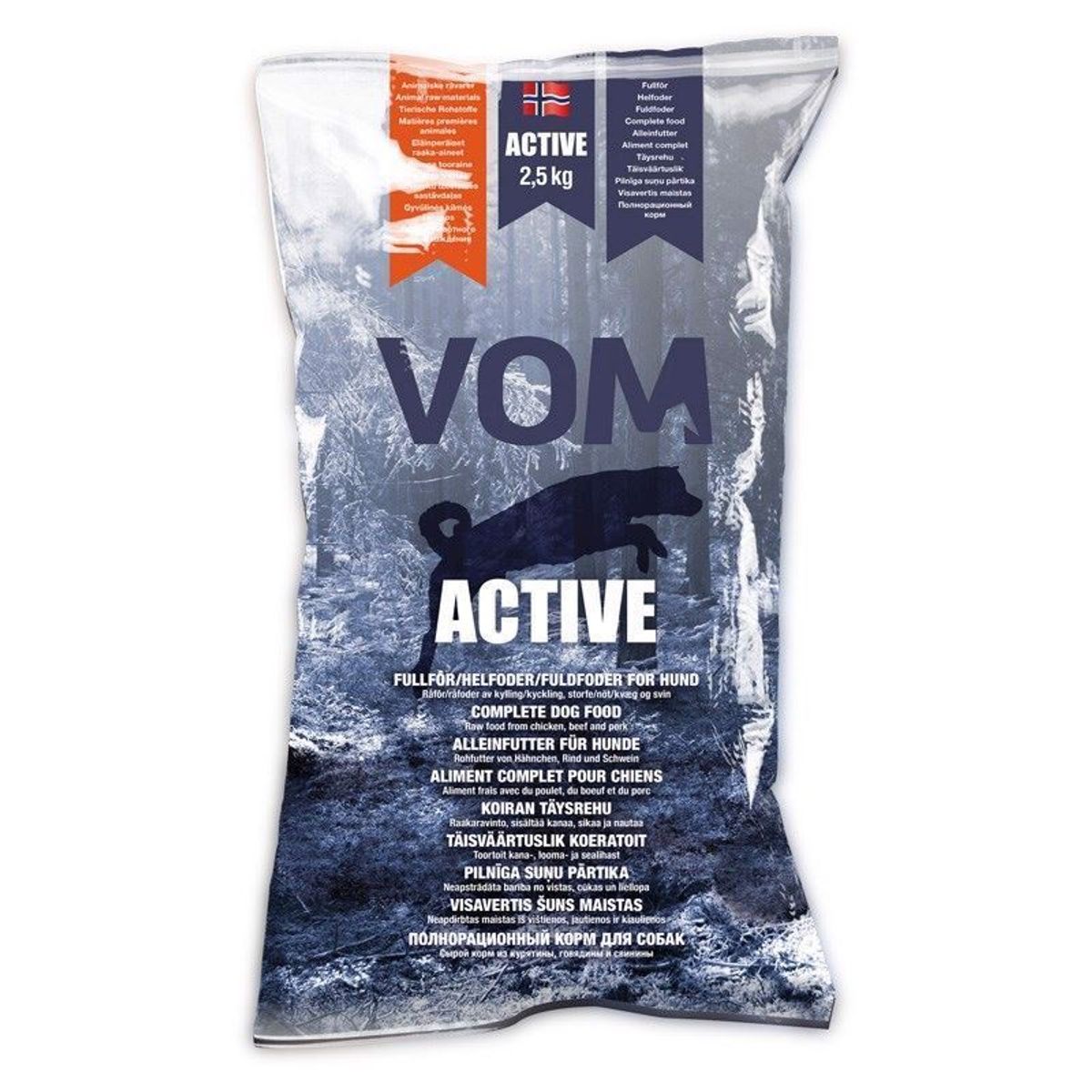 Vom Active fuldfoder kødboller, 2.5 Kg