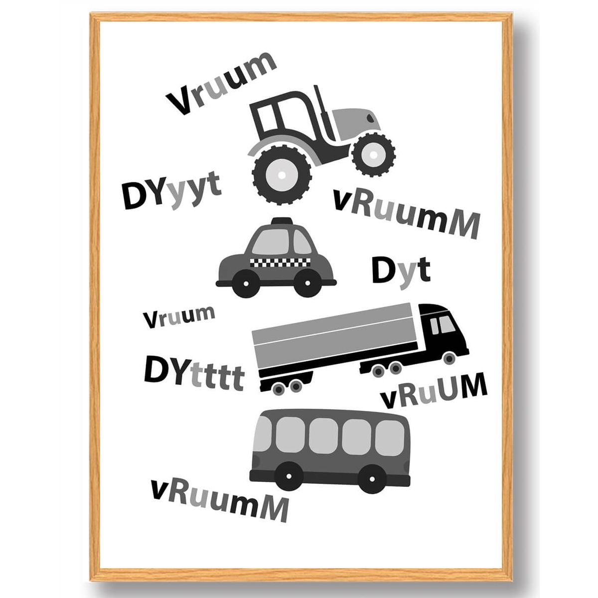 Vruum Vruum - plakat (Størrelse: M - 30x40cm)