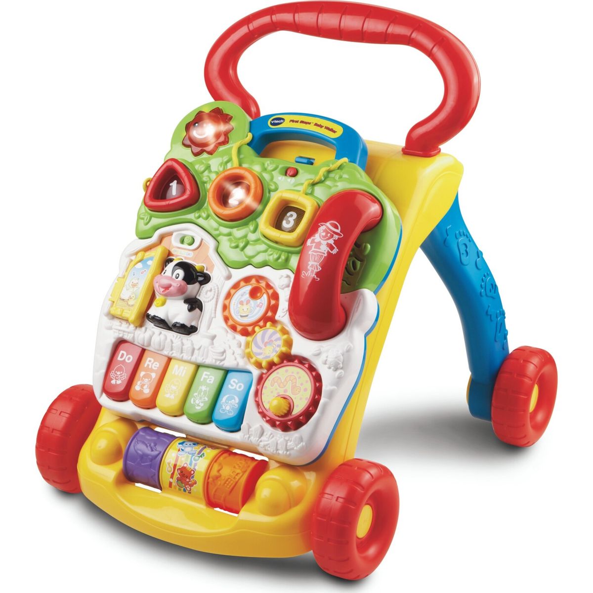 Vtech - Baby Barnets Første Gåvogn - Dansk