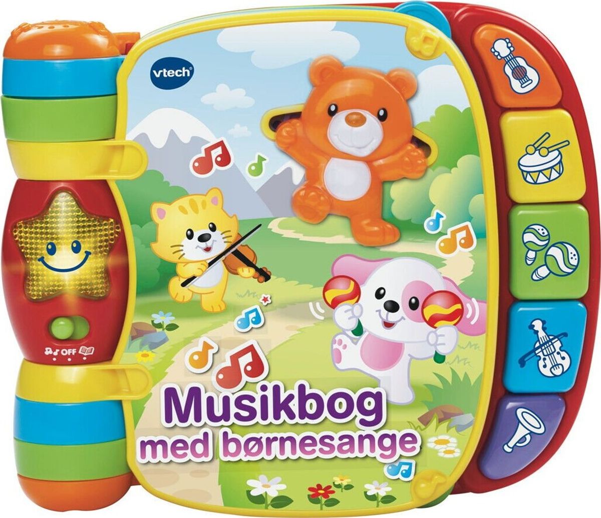 Vtech - Baby Musikbog Med Børnesange - Dansk