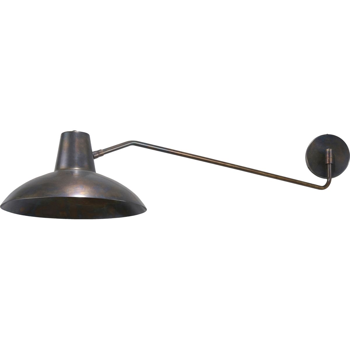 Væglampe, HDDesk, Antik brun - Antique brown / Iron , Brass / l: 104 cm, dia: 31 cm