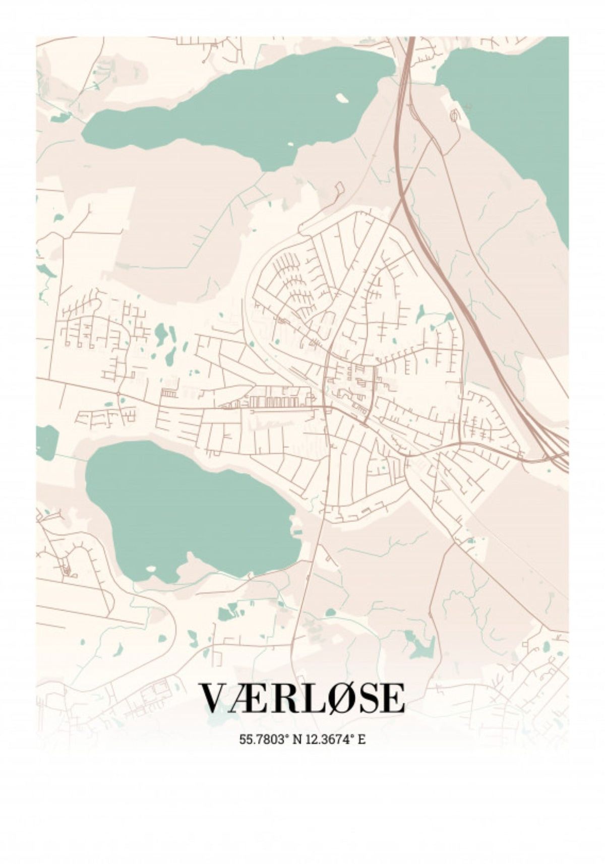 Værløse 30x42 cm (A3)