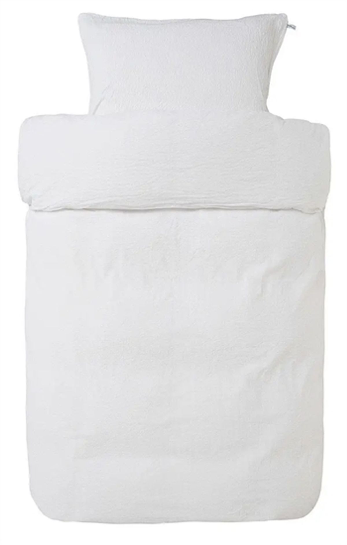 Vævet krepp baby sengetøj - 70x100 cm - Allergivenligt hvid krepp sengesæt i 100% bomuld - Høie of scandinavia pure white