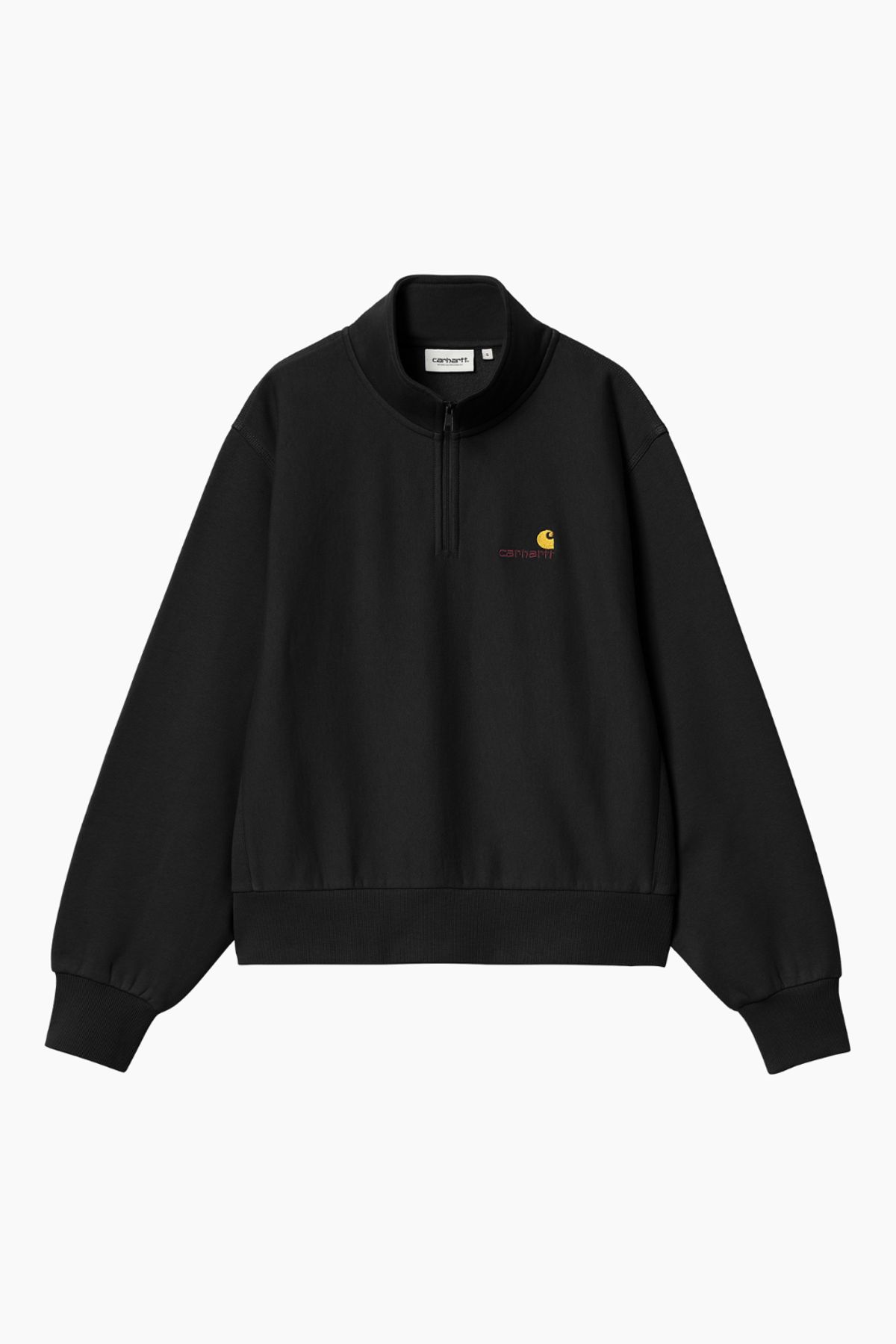 W' American Scr. High Neck Swt - Black - Carhartt WIP - Sort L