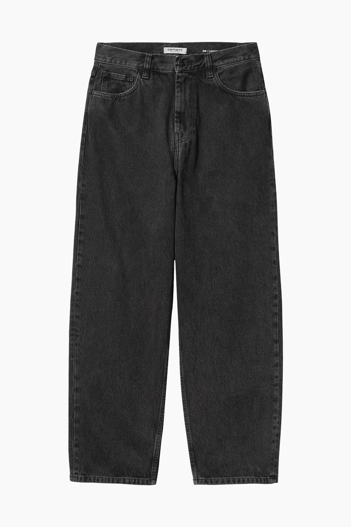 W' Brandon Pant - Black Stone Washed - Carhartt WIP - Sort XS