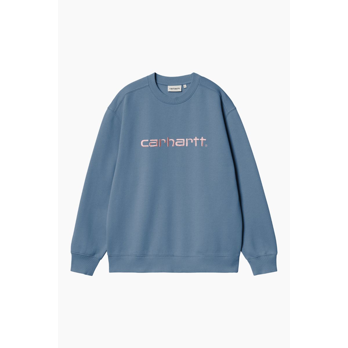 W' Carhartt Sweatshirt - Sorrent/Glassy Pink - Carhartt WIP - Blå L