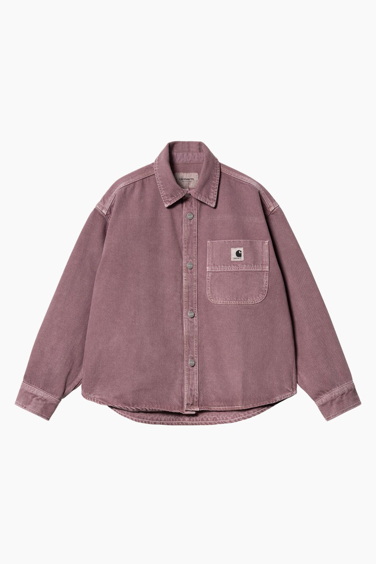 W' Georgia Shirt Jac - Dusty Fuchsia (Stone Dyed) - Carhartt WIP - Lilla M