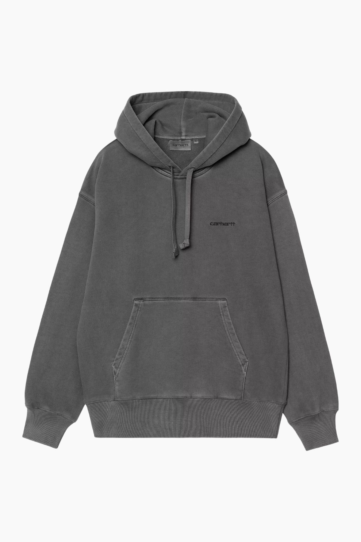 W' Hooded Lumo Sweat - Black/ Garment Dyed - Carhartt WIP - Grå XS