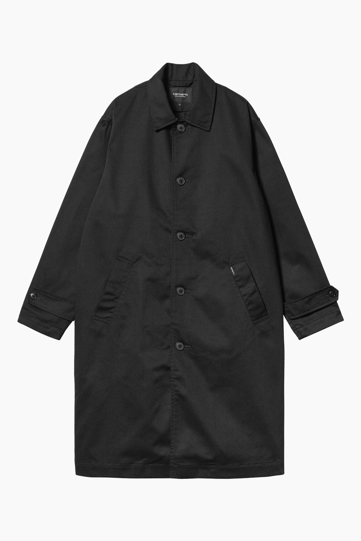 W' Newhaven Coat - Black Rinsed - Carhartt WIP - Sort XS