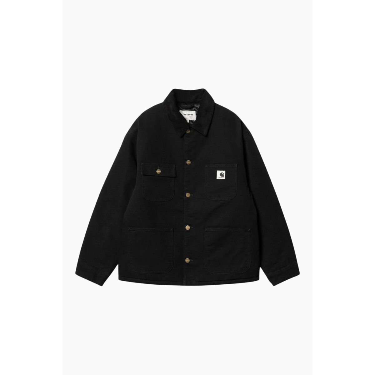 W' OG Michigan Coat - Black/ Black Rinsed - Carhartt WIP - Brun S