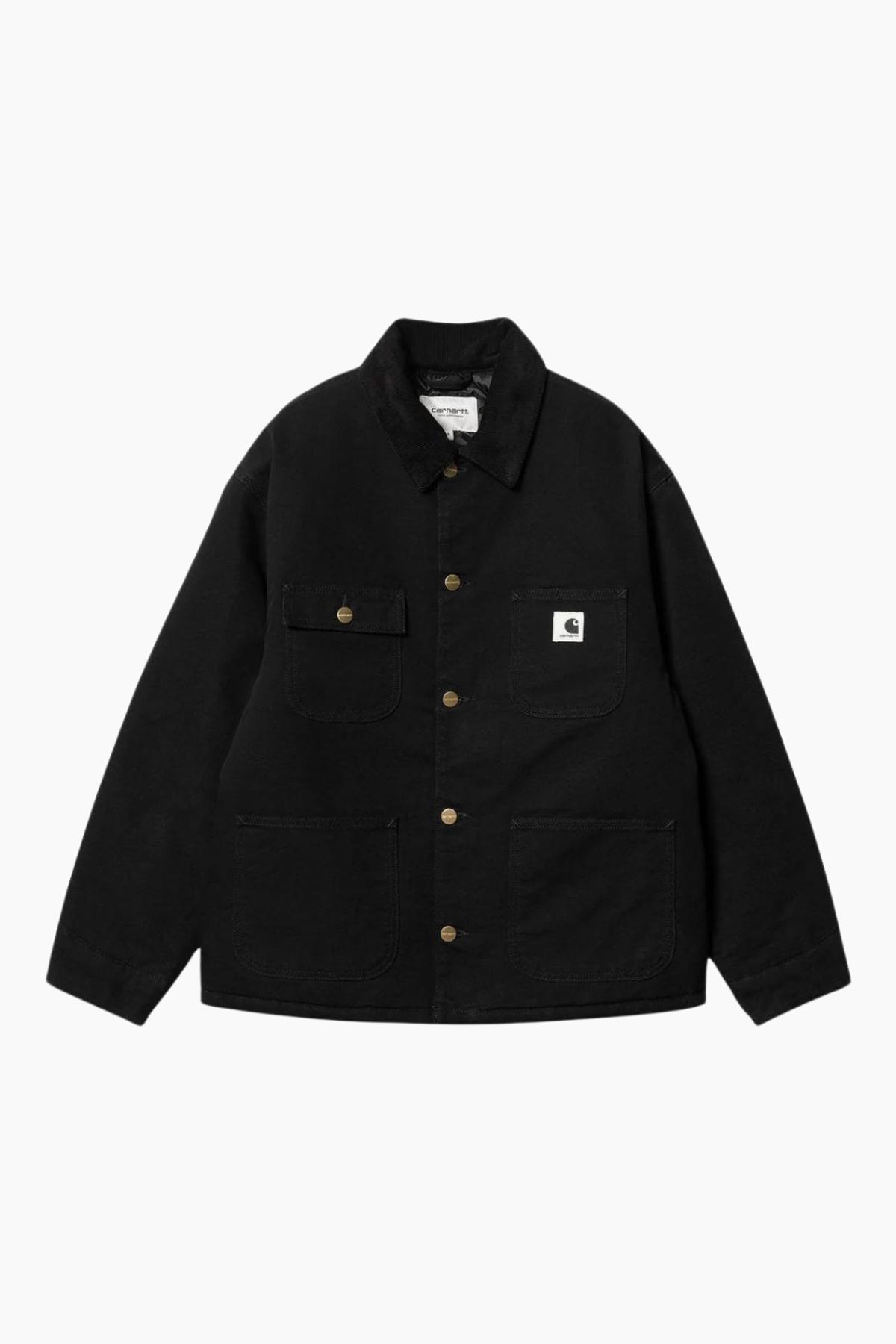 W' OG Michigan Coat - Black/ Black Rinsed - Carhartt WIP - Sort XS