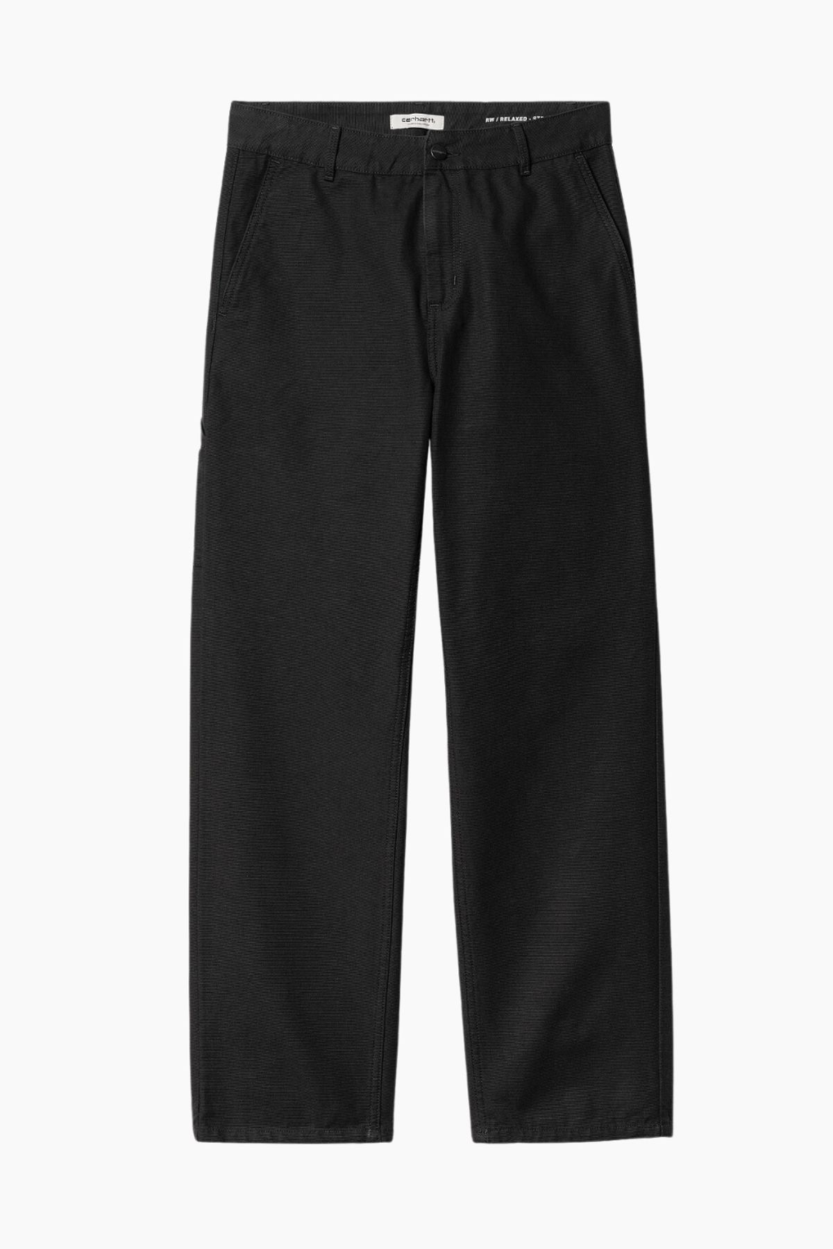 W' Pierce Pant Straight (Hubbard) - Black Rinsed - Carhartt WIP - Sort 25