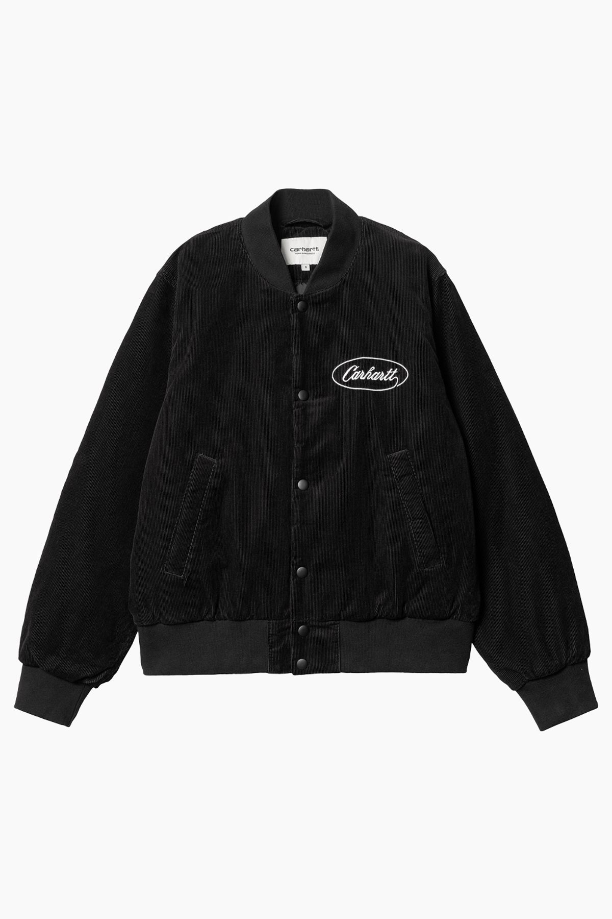 W' Rugged Letterman Jacket - Black/Wax - Carhartt WIP - Sort L