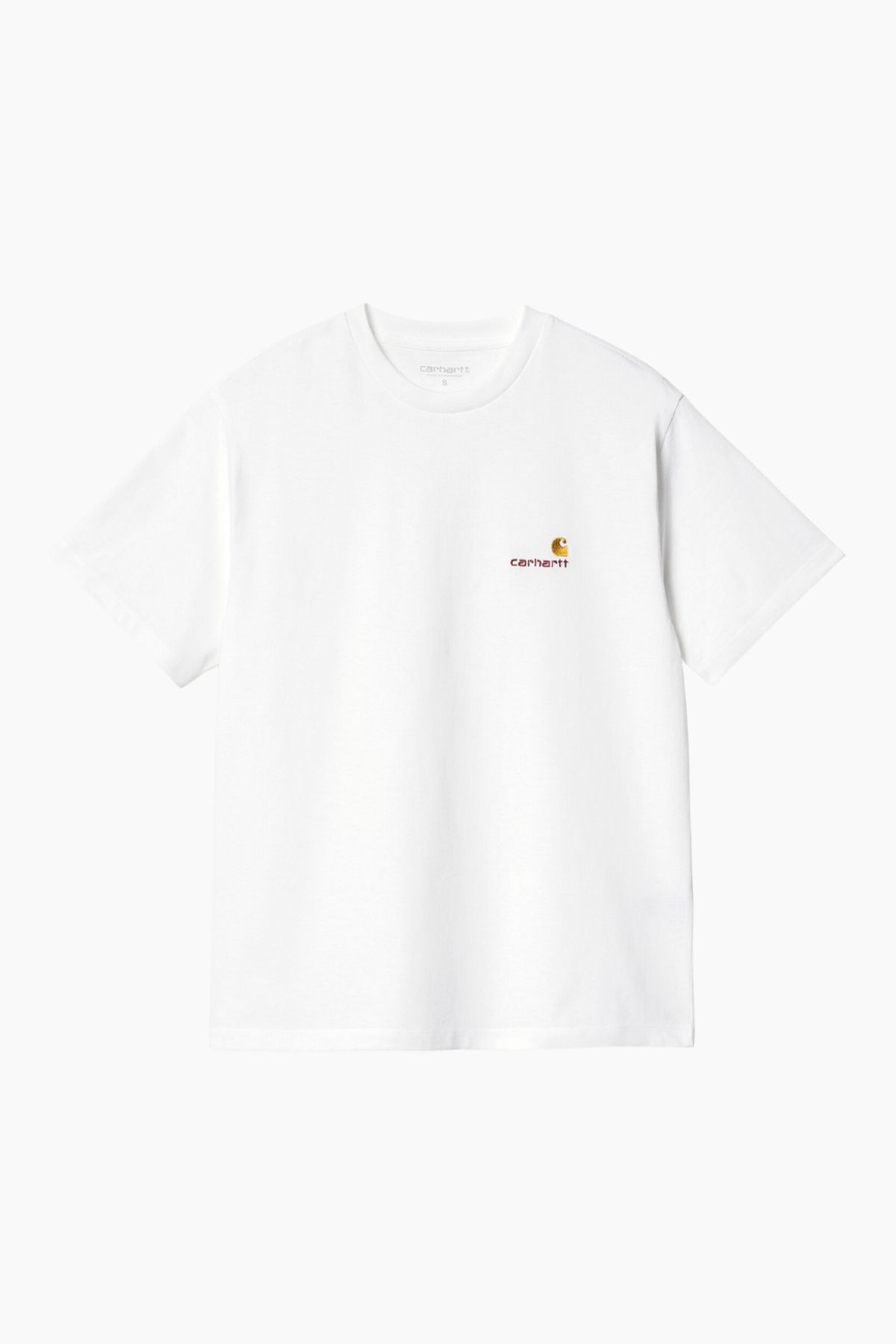 W' S/S American Script T-Shirt - White - Carhartt WIP - Hvid S