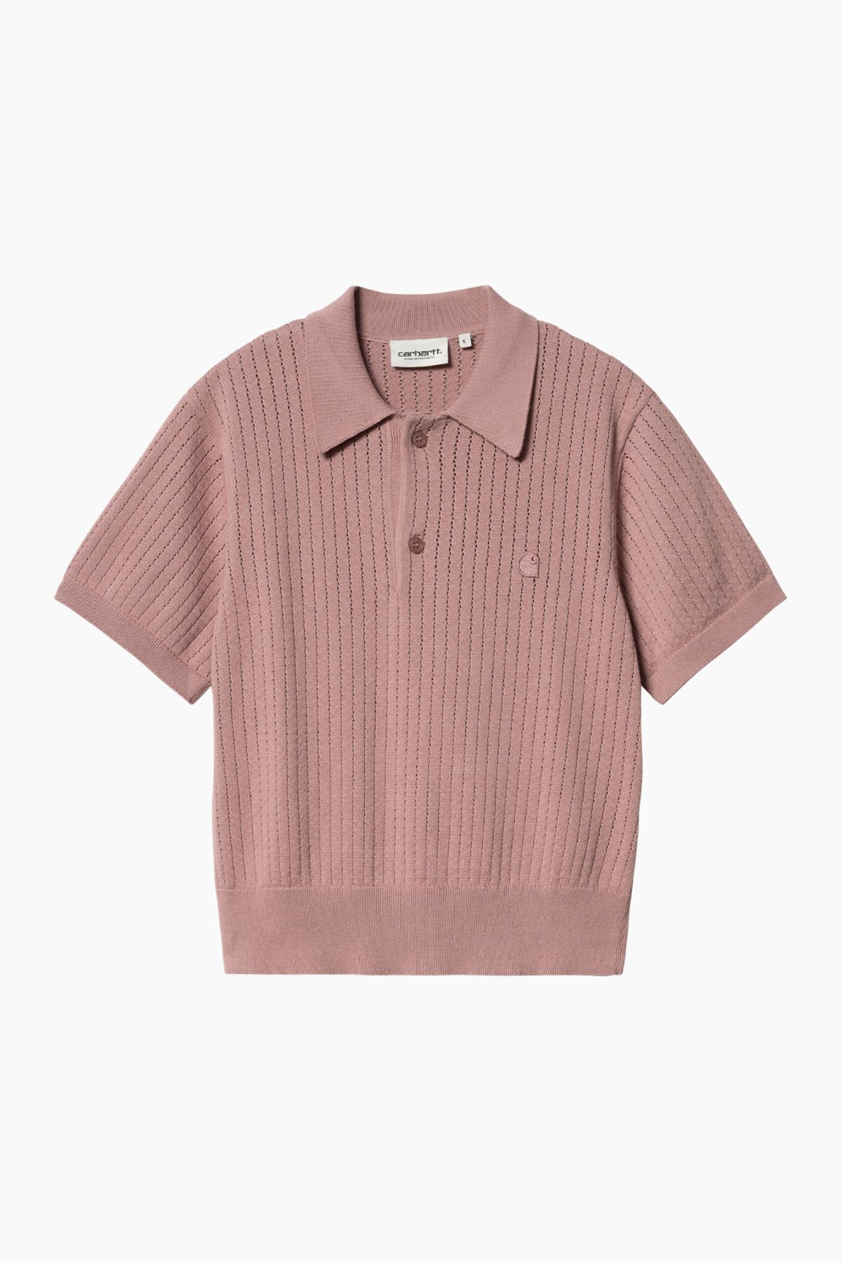 W' S/S Norlina Polo - Dusty Fuchsia - Carhartt WIP - Lyserød L