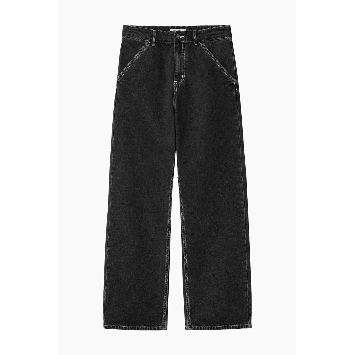 W' Simple Pant - Black Stone - Carhartt WIP - Sort 24