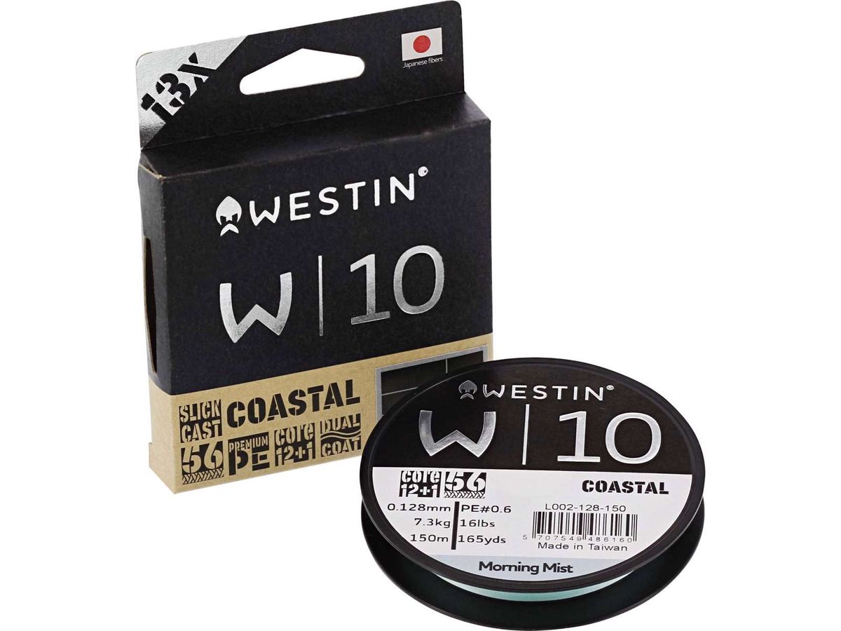 W10 13 Braid Coastal 150M Morning Mist Fletline W10 13 Braid Coastal 150M 0,128mm Morning Mist