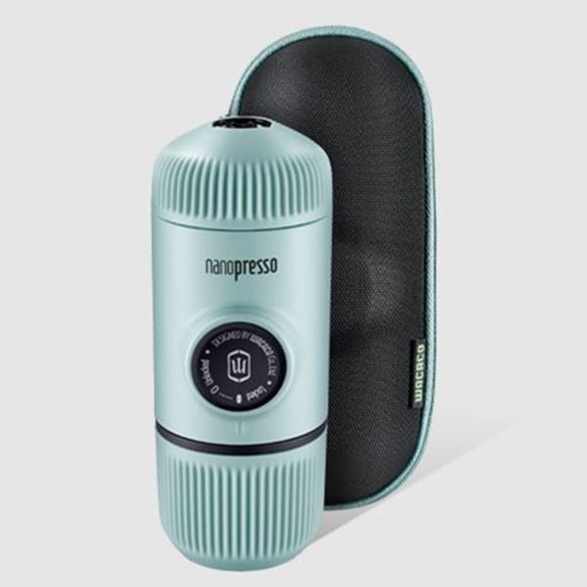 Wacaco Nanopresso Elements rejse espressobrygger med etui, Arctic Blue