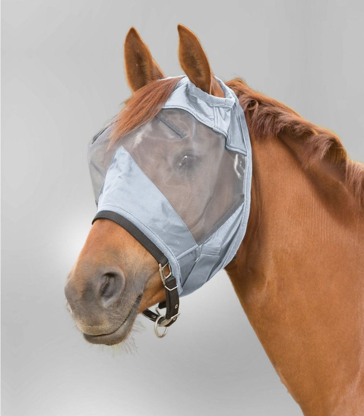 Waldhausen Premium Fly Mask without Ear Protection - Silver grey