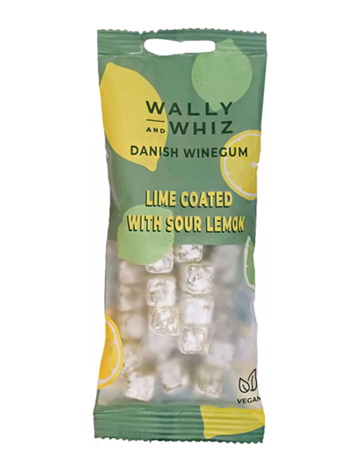 Wally & Whiz Vingummi Lime/Citron, 57g.